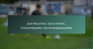José Mourinho: Store trofeer, Trenermilepæler, Karrierehøydepunkter